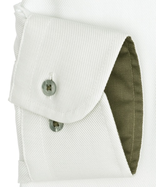 TOKYO SHIRTS（トウキョウシャツ）の「形態安定ノンアイロン ボタンダウン 長袖ビジネスワイシャツ（ビジネスシャツ・メンズ・グリーン・首回り37cm-裄丈80cm/首回り39cm-裄丈80cm/首回り39cm-裄丈84cm/首回り41cm-裄丈82cm/首回り41cm-裄丈86cm/首回り42cm-裄丈82cm/首回り42cm-裄丈86cm/首回り43cm-裄丈86cm/首回り37cm-裄丈84cm/首回り43cm-裄丈82cm）」の3枚目の写真