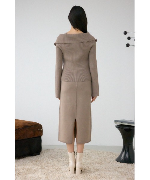 セール】ジップアンサンブルニットワンピース（ワンピース）｜AZUL BY