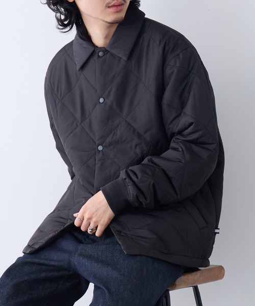 HAUS(ハウス)の「【HAUS】ダイヤキルトジャケット KMW-54787(その他アウター・メンズ・カーキ/ブラック・L/M/LL)」の2枚目の写真