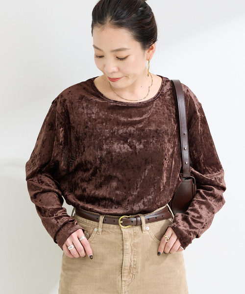 追加2》シアーベロアカットソー（Tシャツ/カットソー）｜B.C STOCK