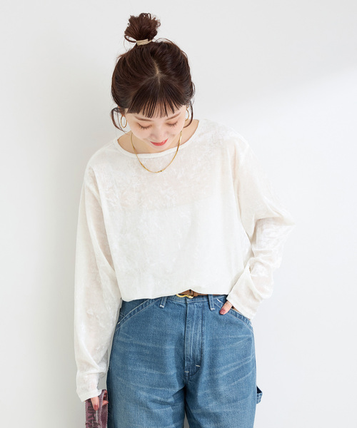 追加2》シアーベロアカットソー（Tシャツ/カットソー）｜B.C STOCK