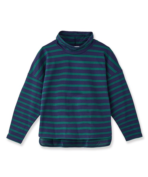 LA MARINE FRANCAISE（マリン フランセーズ）の「バスク天竺オフタートルプルオーバー（Tシャツ/カットソー・レディース・キャメル/グリーン/ブラック・FREE）」の3枚目の写真