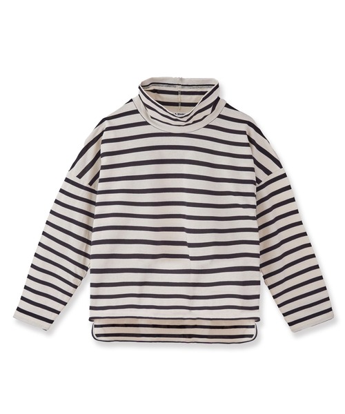 LA MARINE FRANCAISE（マリン フランセーズ）の「バスク天竺オフタートルプルオーバー（Tシャツ/カットソー・レディース・キャメル/グリーン/ブラック・FREE）」の2枚目の写真