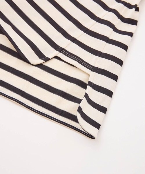 LA MARINE FRANCAISE（マリン フランセーズ）の「バスク天竺オフタートルプルオーバー（Tシャツ/カットソー・レディース・キャメル/グリーン/ブラック・FREE）」の11枚目の写真