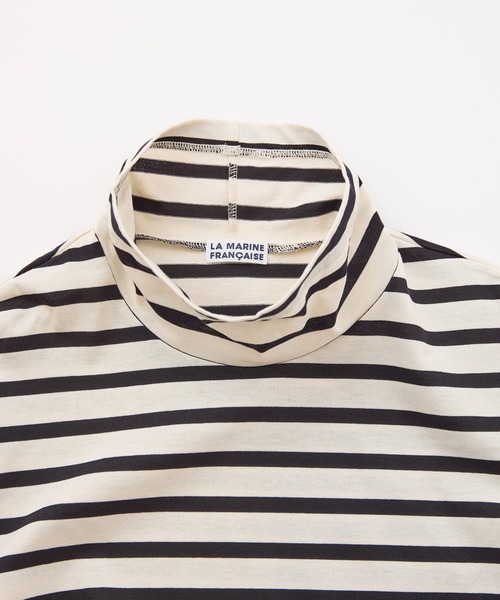 LA MARINE FRANCAISE（マリン フランセーズ）の「バスク天竺オフタートルプルオーバー（Tシャツ/カットソー・レディース・キャメル/グリーン/ブラック・FREE）」の9枚目の写真