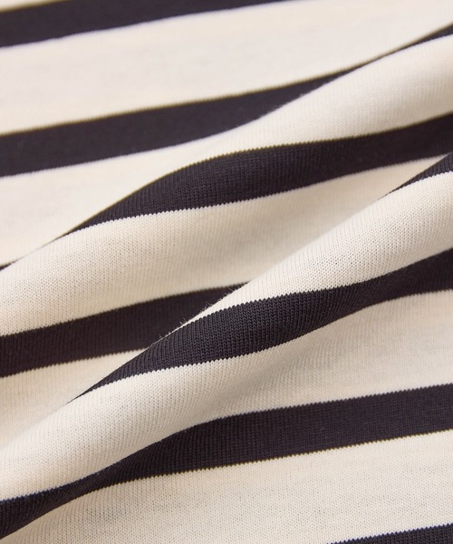 LA MARINE FRANCAISE（マリン フランセーズ）の「バスク天竺オフタートルプルオーバー（Tシャツ/カットソー・レディース・キャメル/グリーン/ブラック・FREE）」の12枚目の写真