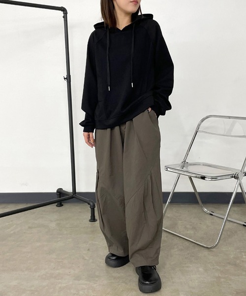 CRB（シーアールビー）の「ツイルイージーパンツ（その他パンツ・レディース・チャコールグレー/ブラック/カーキ/ベージュ・F）」の10枚目の写真