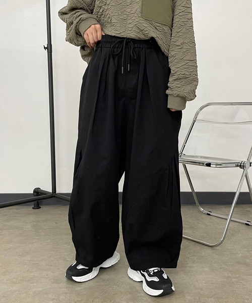 CRB（シーアールビー）の「ツイルイージーパンツ（その他パンツ・レディース・チャコールグレー/ブラック/カーキ/ベージュ・F）」の16枚目の写真