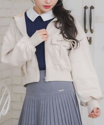 ems excite | スエードリボンパーカー(パーカー)