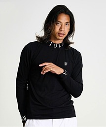 『VIOLA rumore/ヴィオラ ルモーレ』ロゴプリント入りモックネック長袖カットソー