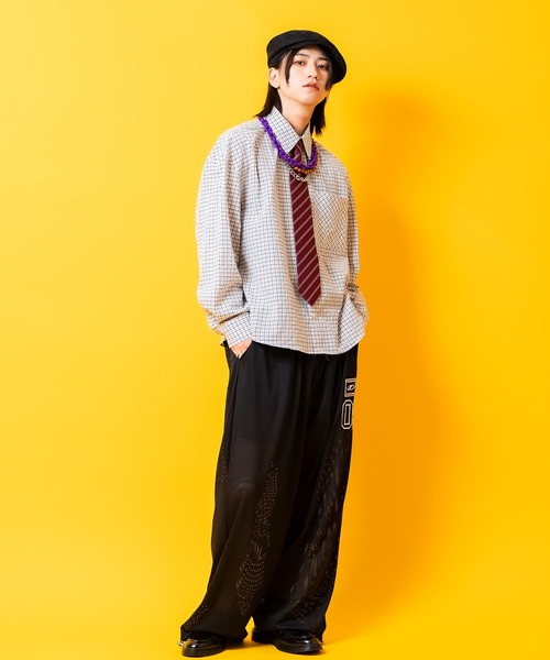 a.p.o.v.（エーピーオービー）の「a.p.o.v. ソフトコットンクロップド丈レトロチェックシャツ（シャツ/ブラウス・メンズ・ホワイト/ブラウン/ブルー・ONESIZE）」の7枚目の写真