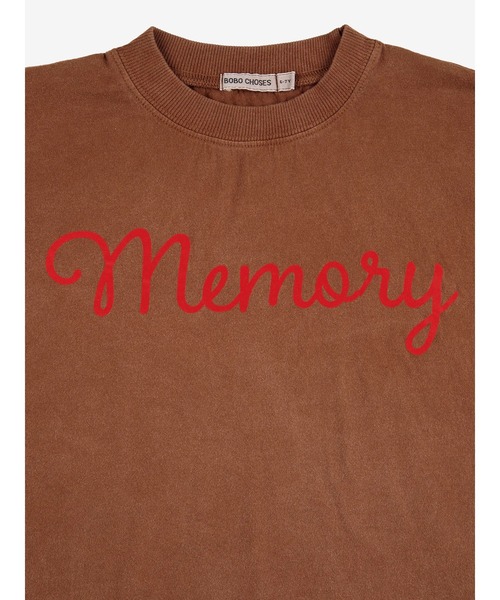 BOBO CHOSES(ボボショーズ)の「Memory T-shirt(Tシャツ/カットソー・キッズ・ダークブラウン・2-3YEAR/4-5YEAR/6-7YEAR/8-9y/10-11y/12-13y)」の3枚目の写真