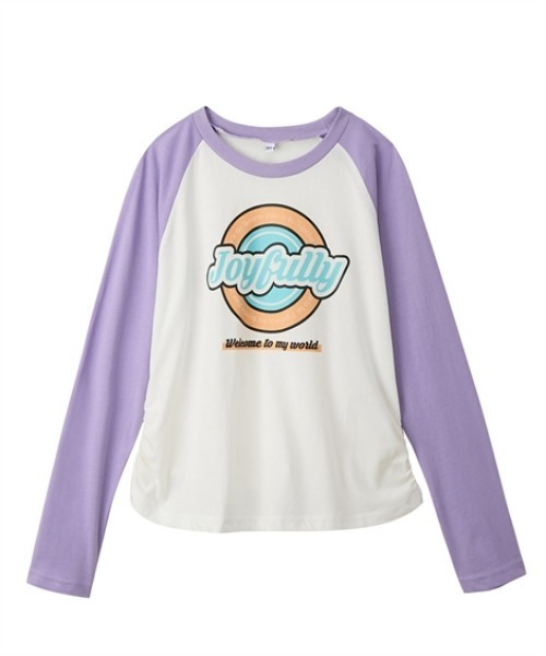 QUNTSTYLE（キュントスタイル）の「選べるデザイン♪長袖プリントＴシャツ（Tシャツ/カットソー・キッズ・ネイビー/アイボリー/パープル系/ブルー・140/150/160）」の4枚目の写真