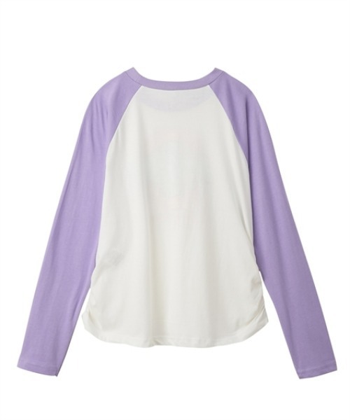 QUNTSTYLE（キュントスタイル）の「選べるデザイン♪長袖プリントＴシャツ（Tシャツ/カットソー・キッズ・ネイビー/アイボリー/パープル系/ブルー・140/150/160）」の5枚目の写真