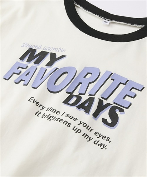 QUNTSTYLE（キュントスタイル）の「選べるデザイン♪長袖プリントＴシャツ（Tシャツ/カットソー・キッズ・ネイビー/アイボリー/パープル系/ブルー・140/150/160）」の9枚目の写真