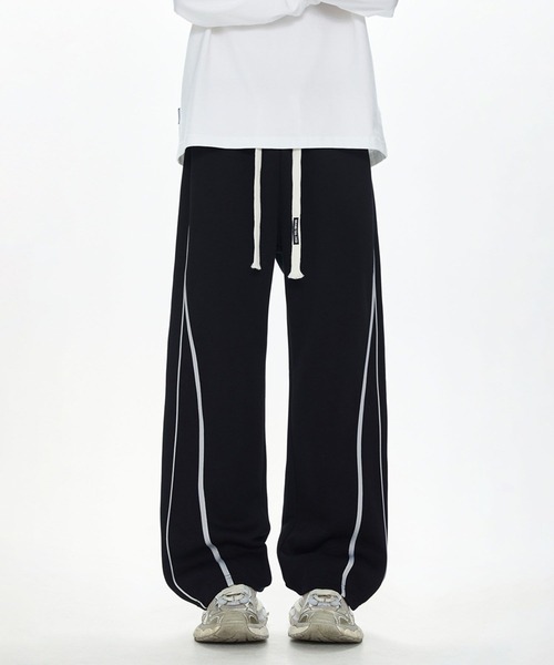 aimoha(アイモハ)の「ルーズフィット スウェットパンツ/loose fit sweatpants(スウェットパンツ・メンズ・ブラック/ライトグレー・LARGE/MEDIUM/X-LARGE)」の3枚目の写真
