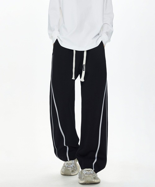 aimoha(アイモハ)の「ルーズフィット スウェットパンツ/loose fit sweatpants(スウェットパンツ・メンズ・ブラック/ライトグレー・LARGE/MEDIUM/X-LARGE)」の4枚目の写真