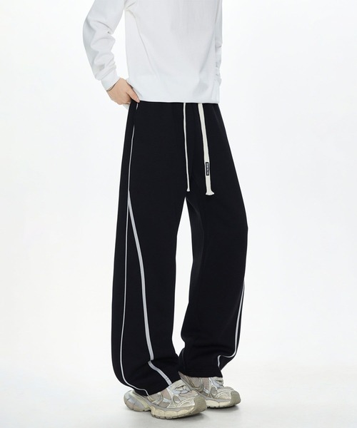 aimoha(アイモハ)の「ルーズフィット スウェットパンツ/loose fit sweatpants(スウェットパンツ・メンズ・ブラック/ライトグレー・LARGE/MEDIUM/X-LARGE)」の5枚目の写真