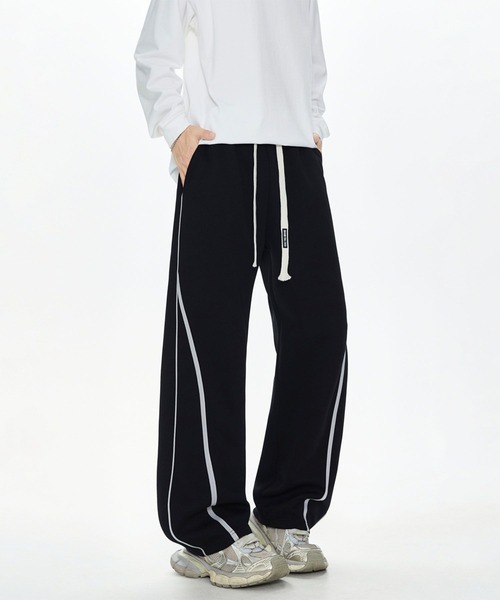 aimoha(アイモハ)の「ルーズフィット スウェットパンツ/loose fit sweatpants(スウェットパンツ・メンズ・ブラック/ライトグレー・LARGE/MEDIUM/X-LARGE)」の6枚目の写真