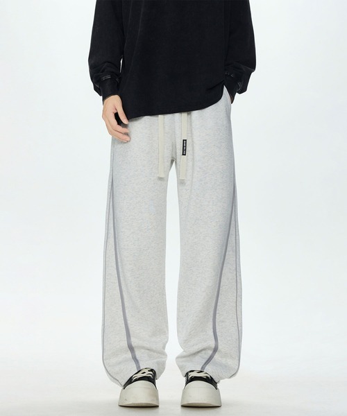 aimoha(アイモハ)の「ルーズフィット スウェットパンツ/loose fit sweatpants(スウェットパンツ・メンズ・ブラック/ライトグレー・LARGE/MEDIUM/X-LARGE)」の12枚目の写真