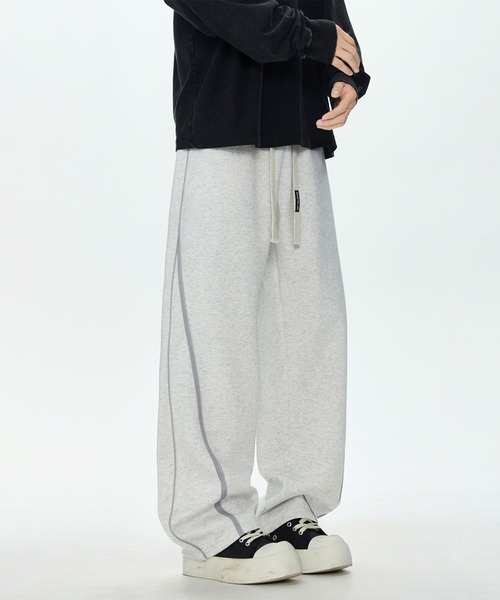 aimoha(アイモハ)の「ルーズフィット スウェットパンツ/loose fit sweatpants(スウェットパンツ・メンズ・ブラック/ライトグレー・LARGE/MEDIUM/X-LARGE)」の16枚目の写真