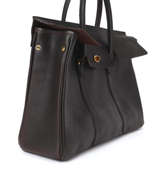 schott（ショット）の「VASCO/ヴァスコ/LEATHER SADDLE TOTE BAG/レザー サドル トートバッグ（トートバッグ・メンズ・ブラック・F）」の6枚目の写真