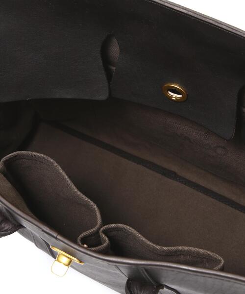 schott（ショット）の「VASCO/ヴァスコ/LEATHER SADDLE TOTE BAG/レザー サドル トートバッグ（トートバッグ・メンズ・ブラック・F）」の7枚目の写真