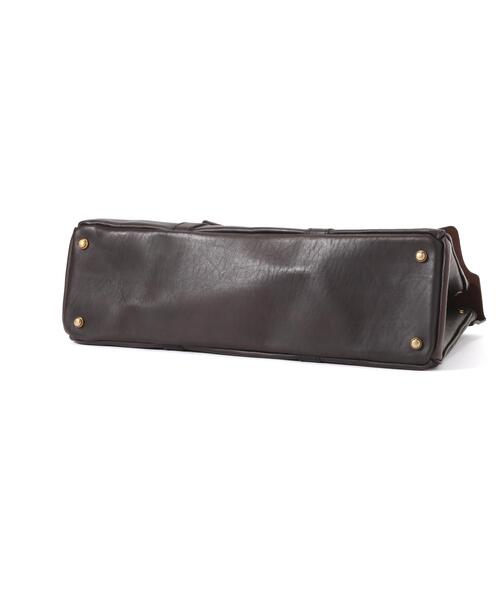 schott（ショット）の「VASCO/ヴァスコ/LEATHER SADDLE TOTE BAG/レザー サドル トートバッグ（トートバッグ・メンズ・ブラック・F）」の8枚目の写真