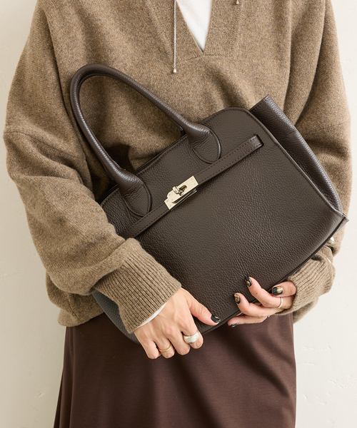 追加》【AULENTTI/オウレンティ】バックルツキMINI BOSTON（ボストン