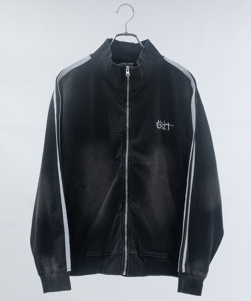 JOHN'S CLOSET（ジョンズクローゼット）の「【13】ワンポイントロゴ カットデニム トラックジャケット（ジャージ・メンズ・ネイビー/ブラック・MEDIUM/LARGE）」の20枚目の写真