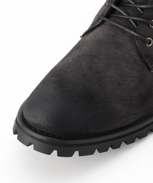 HIDEAWAYS NICOLE（ハイダウェイニコル）の「タンクソールブーツ（ブーツ・メンズ・ライトグレー/チャコールグレー・25.5cm/26.5cm/27.5cm）」の5枚目の写真