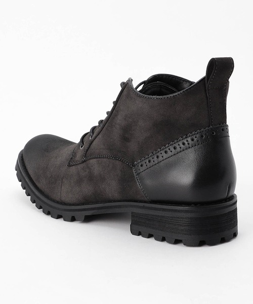 HIDEAWAYS NICOLE（ハイダウェイニコル）の「タンクソールブーツ（ブーツ・メンズ・ライトグレー/チャコールグレー・25.5cm/26.5cm/27.5cm）」の11枚目の写真