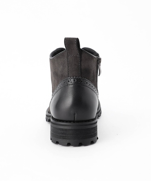 HIDEAWAYS NICOLE（ハイダウェイニコル）の「タンクソールブーツ（ブーツ・メンズ・ライトグレー/チャコールグレー・25.5cm/26.5cm/27.5cm）」の12枚目の写真