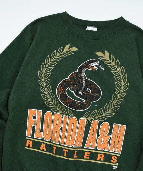 TULTEX(タルテックス)の「【USED】90’s “FLORIDA A&M” アニマル スウェット USA製(スウェット・メンズ・グリーン・X-LARGE)」の2枚目の写真