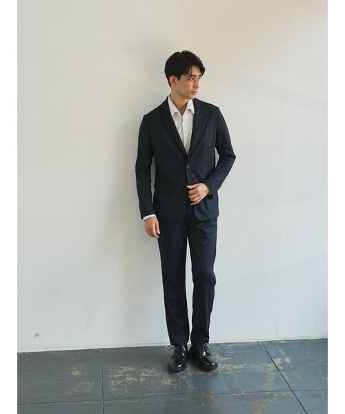 TRANSITION（トランジション）の「【TRANSITION】ジャージツイル　ワンピースカラーＢＤシャツ（シャツ/ブラウス・メンズ・ブラック系1/ホワイト系1・3/2）」の7枚目の写真
