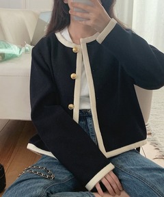 ヴァレンティノ 金ボタン ノーカラージャケット ジャガード総柄 ヴィンテージ 99848435_8_d_240.jpg