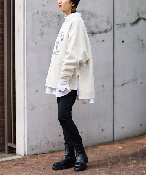 セール】ラグランポンチョプリントスエット（スウェット）｜FRAMeWORK