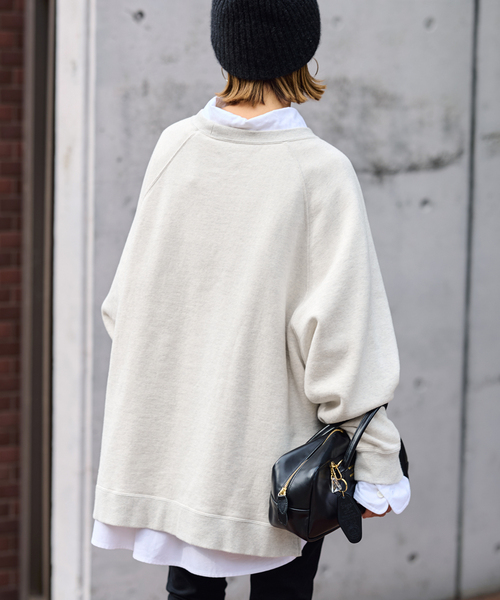 セール】ラグランポンチョプリントスエット（スウェット）｜FRAMeWORK