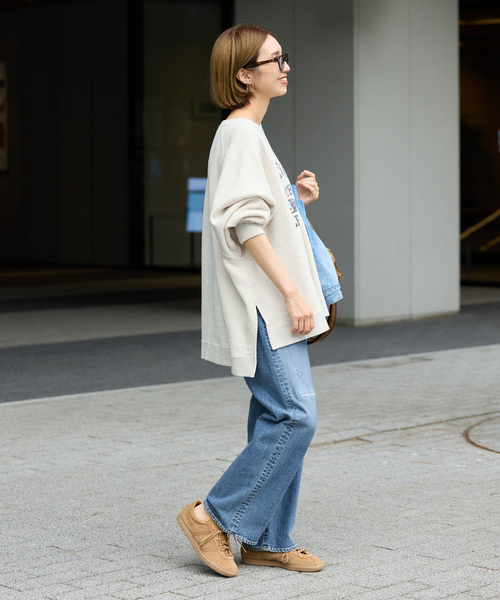 セール】ラグランポンチョプリントスエット（スウェット）｜FRAMeWORK