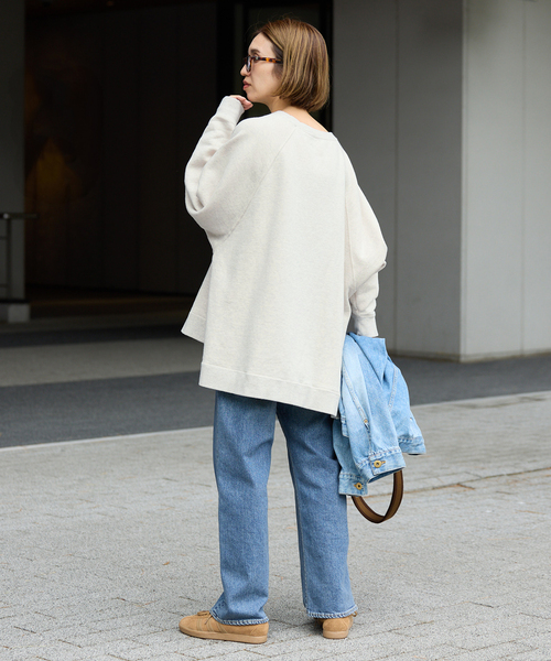 ラグランポンチョプリントスエット（スウェット）｜FRAMeWORK