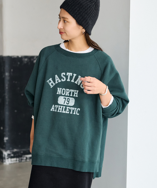 セール】ラグランポンチョプリントスエット（スウェット）｜FRAMeWORK