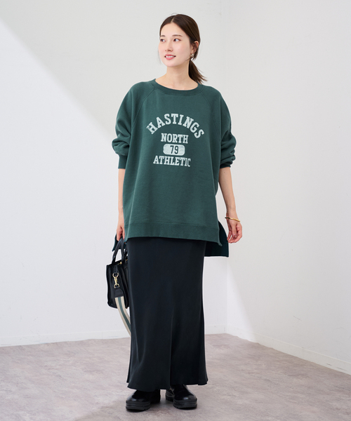 ラグランポンチョプリントスエット（スウェット）｜FRAMeWORK