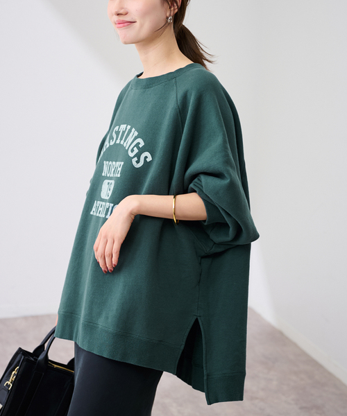 セール】ラグランポンチョプリントスエット（スウェット）｜FRAMeWORK