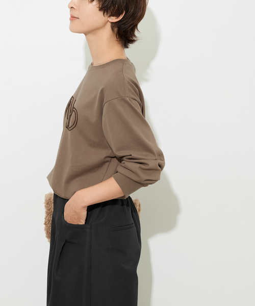 JOURNAL STANDARD relume（ジャーナルスタンダード　レリューム）の「《WEB限定》チェーン刺繍ロングスリーブTEE（Tシャツ/カットソー・レディース・ブラウン・FREE）」の6枚目の写真