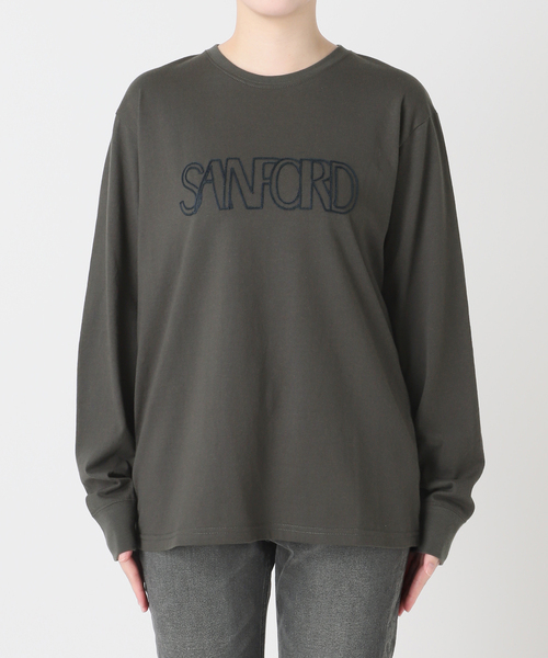 JOURNAL STANDARD relume（ジャーナルスタンダード　レリューム）の「《WEB限定》チェーン刺繍ロングスリーブTEE（Tシャツ/カットソー・レディース・ブラウン・FREE）」の8枚目の写真