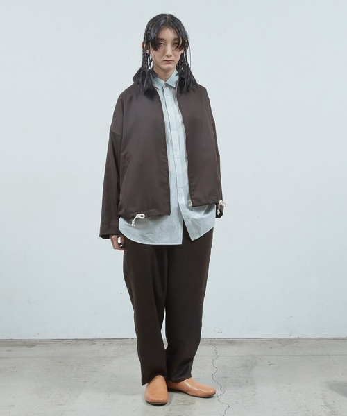 Dulcamara（ドゥルカマラ）の「よそいきイージースラックス（スラックス・メンズ・ダークブラウン/チャコールグレー/ブラック・0/1/2）」の13枚目の写真