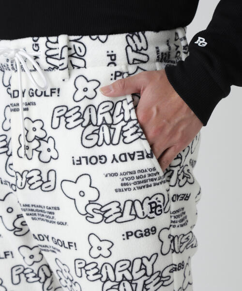 PEARLY GATES(パーリーゲイツ)の「【PEARLY GATES】フリース片面起毛パンツ <ストリート花柄>(その他パンツ・メンズ・ホワイト系その他・MEDIUM/LARGE/X-LARGE)」の7枚目の写真