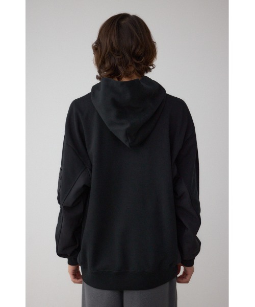 AZUL by moussy(アズールバイマウジー)の「ユーティリティポケット付きフーディー(パーカー・メンズ・杢グレー/ブラック/ネイビー・SMALL/MEDIUM/LARGE)」の9枚目の写真