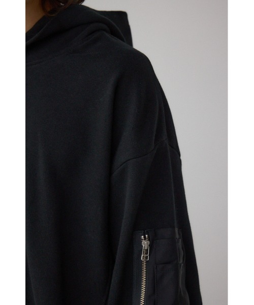 AZUL by moussy(アズールバイマウジー)の「ユーティリティポケット付きフーディー(パーカー・メンズ・杢グレー/ブラック/ネイビー・SMALL/MEDIUM/LARGE)」の12枚目の写真