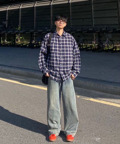DNSR(ディーエヌエスアール)の「シグニチャーワイドデニムパンツティンブルー(デニムパンツ・メンズ・その他・SMALL/MEDIUM/LARGE/X-LARGE)」の9枚目の写真